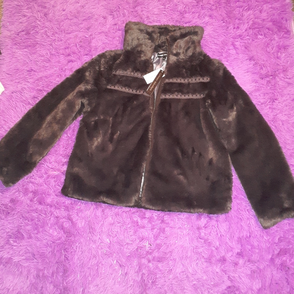💼Catherine Malandrino Faux Fur Jacket